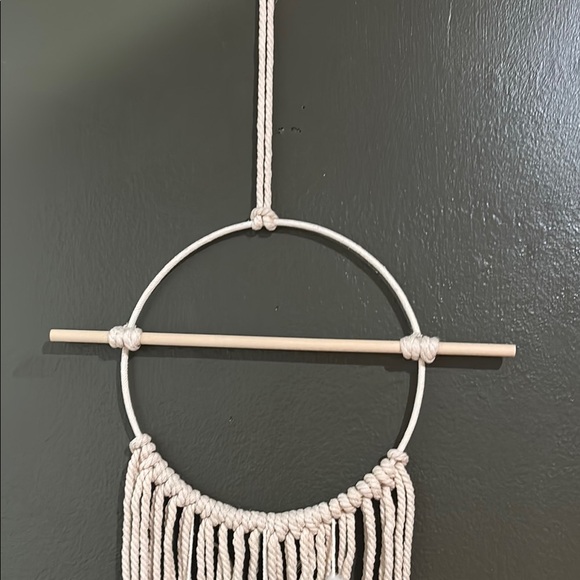 Bohemian Cream and Gray Wall Hanging Decor - Picture 4 of 4